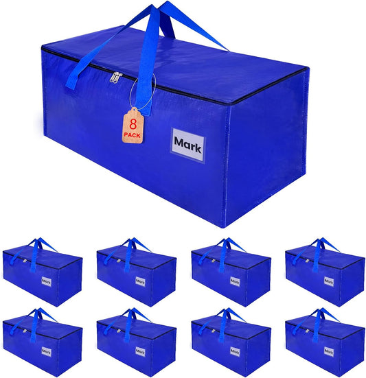 Lot De 8 Sacs De Déménagement,93L Boite Rangement Vetement Couettes, Alternative Aux Cartons Déménagement Sac De Rangement Sac Rangement Vêtements Grand