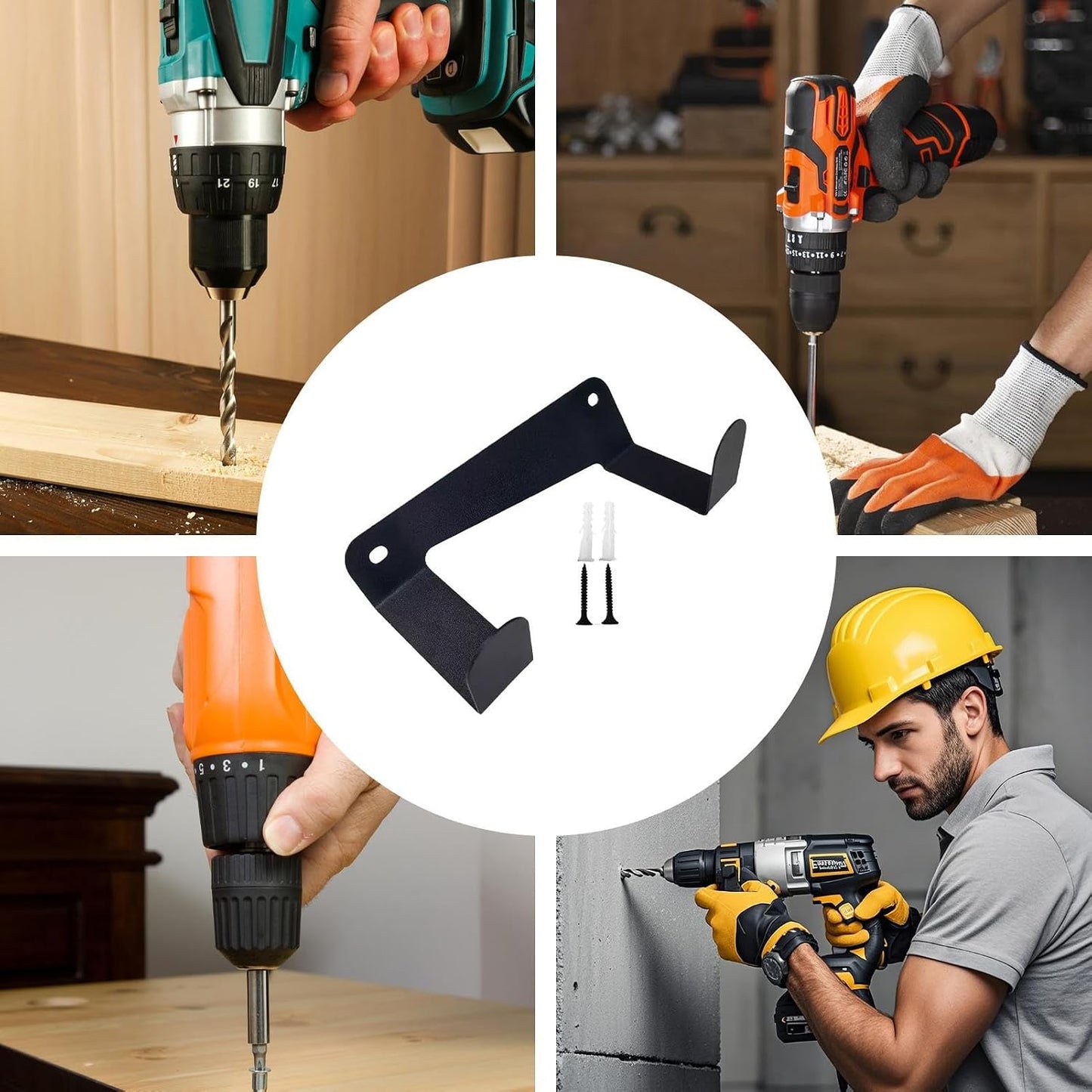 GENERIC Organiseur D'outils électriques, Support Mural Sans Fil, étagère Utilitaire Robuste Pour Garage, Maison, Magasin, Abri De Jardin, Réparation Automobile, Chantier, Camion De Service