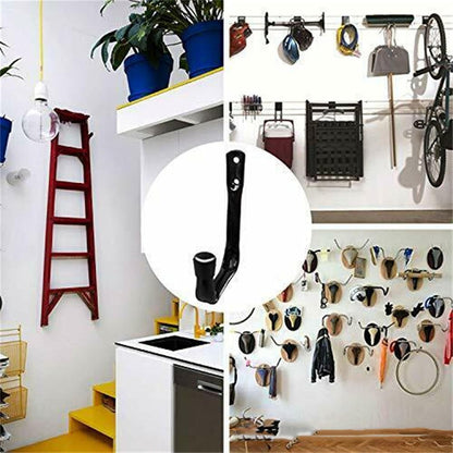  Lot De 6 Crochets De Vélo Pratiques Pour Montage Mural Dans Le Garage En Acier Haute Résistance Avec Design Antidérapant