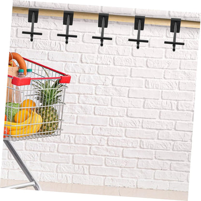  VALICLUD 5 Pièces Crochets De Rayonnage Métalliques Lourds Lot De Crochets Doubles Pour Étagères De Accroche Utilitaire Pour Suspension Snack Bijoux Et Rangement Mural