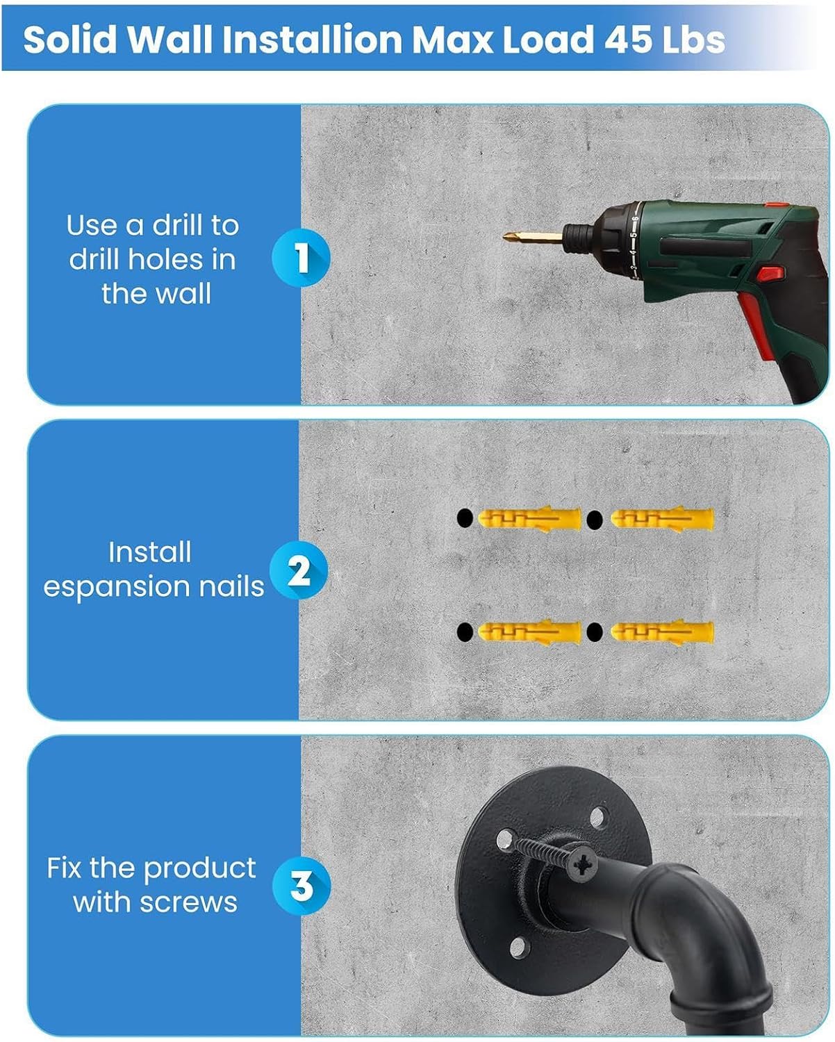  Cintre Pulvérisateur à Dos – Rangement Mural Robuste Pour Outils De Garage, Organisateur Peu Encombrant Pour Souffleur De Feuilles Et Tuyaux Industriels, Améliore L'efficacité Du Garage, Organiseur De