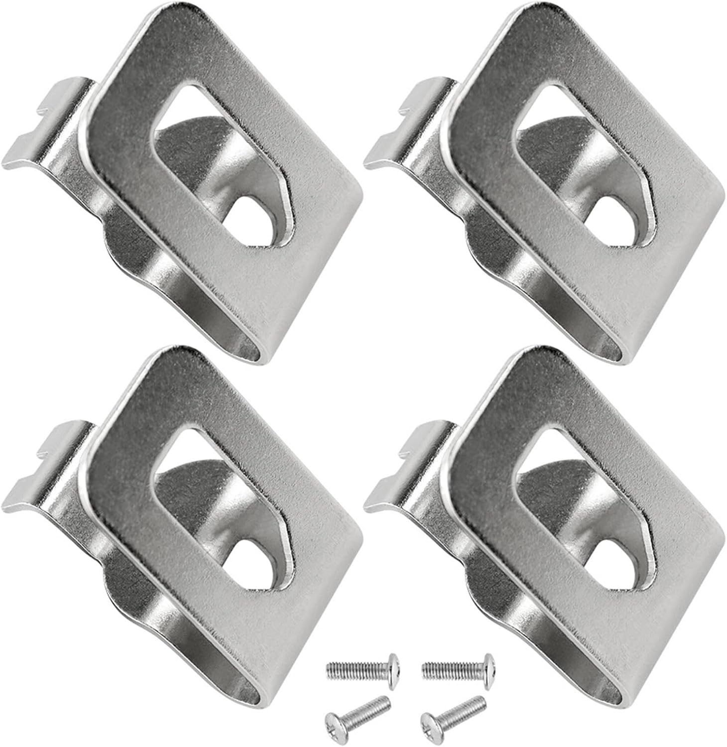  Clips De Ceinture De Perceuse électrique En Métal, Crochets D ' Outils Antirouille Pour L ' Organisation D ' établi De Garage N268241 Clip De Ceinture En Acier Inoxydable 4 Pièces