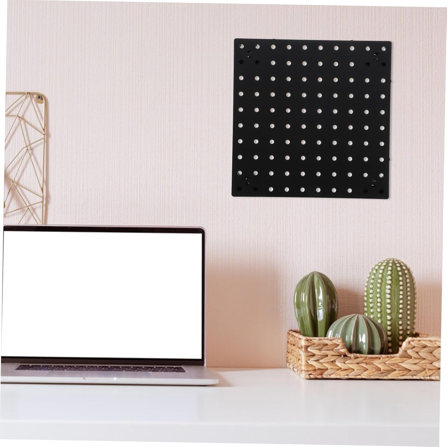  OUNONA Kit De Montage Mural 10 X 10 Pouces Pour Organisateur Doutils Panneau Mural Pour Garage Salle De Bain