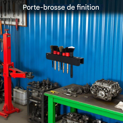  Organisateur De Brosses De Détail Auto - Support Murale D'organisation Pour Détail Auto,Fournitures D'Entretien Pour Espaces Intérieurs Extérieurs Véhicules Remises