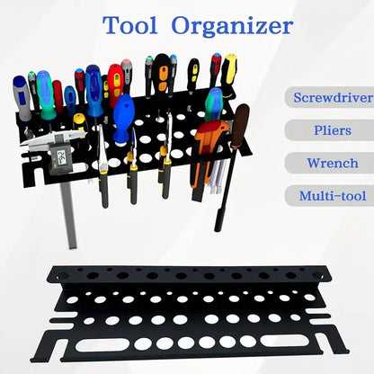 GENERIC Organisateur De Porte-tournevis, Organisateur D'outils En Métal, Support De Rangement De Clés, Organisateur D'outils De Pince, Organisateur De Porte-tournevis, Rangement D'outils Polyvalent, Support