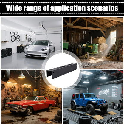 GENERIC Support De Rangement Pour Outils – Support De Brosse Rectangulaire Pour Voiture, Garage, Van | Design Mural Avec Fentes, Solution De Rangement Pour économiser De L'espace Pour L'entretien Automobile