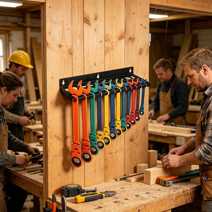  Supports Et Organiseurs Muraux De Clés,Stockage D'Outils Grande Capacité - Support Mural Pour Clés | Pour Tournevis Hexagonaux Cliquet Cutter Ciseaux Maison Garage Atelier Espace Travail Coin