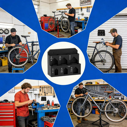  Générique Support Mural Pour Vélo - Support Mural 6 Emplacements Pour Vélo Et établi,Organisateur D'outils Pour La Menuiserie | Pour Garage, Atelier, Remise, Établi, Panneau Perforé