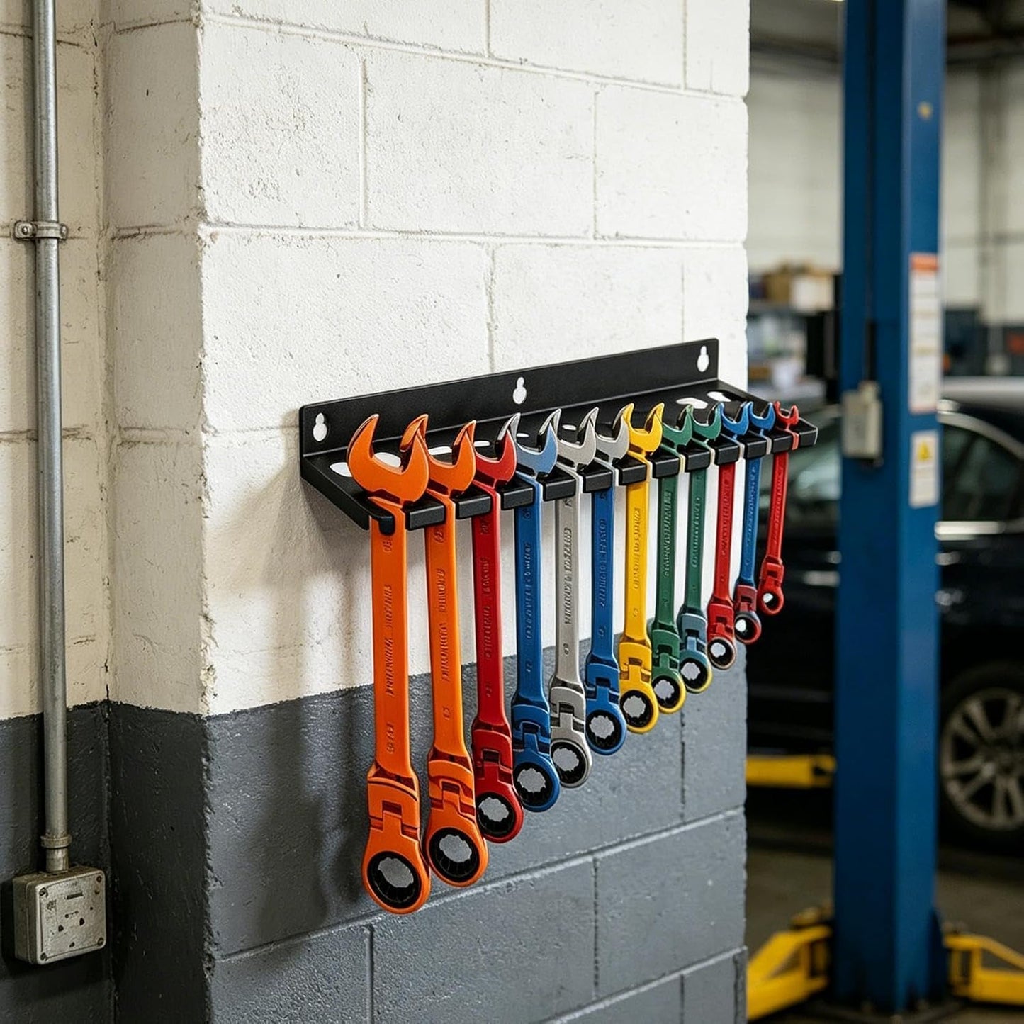  Supports Et Organiseurs Muraux De Clés,Stockage D'Outils Grande Capacité - Support Mural Pour Clés | Pour Tournevis Hexagonaux Cliquet Cutter Ciseaux Maison Garage Atelier Espace Travail Coin