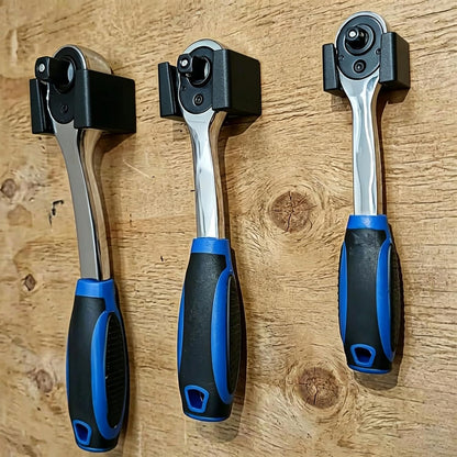 Lot De 3 étagères De Rangement Murales Efficaces, Adaptées Pour Clés à Cliquet 1/2, 3/8, 1/4", Organisateurs De Garage, Porte-outils Simple