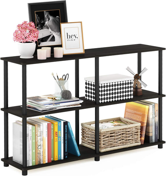  Furinno Étagères Sans Outils, Bois, Espresso/Noir, Taille Unique, Dense, One Size
