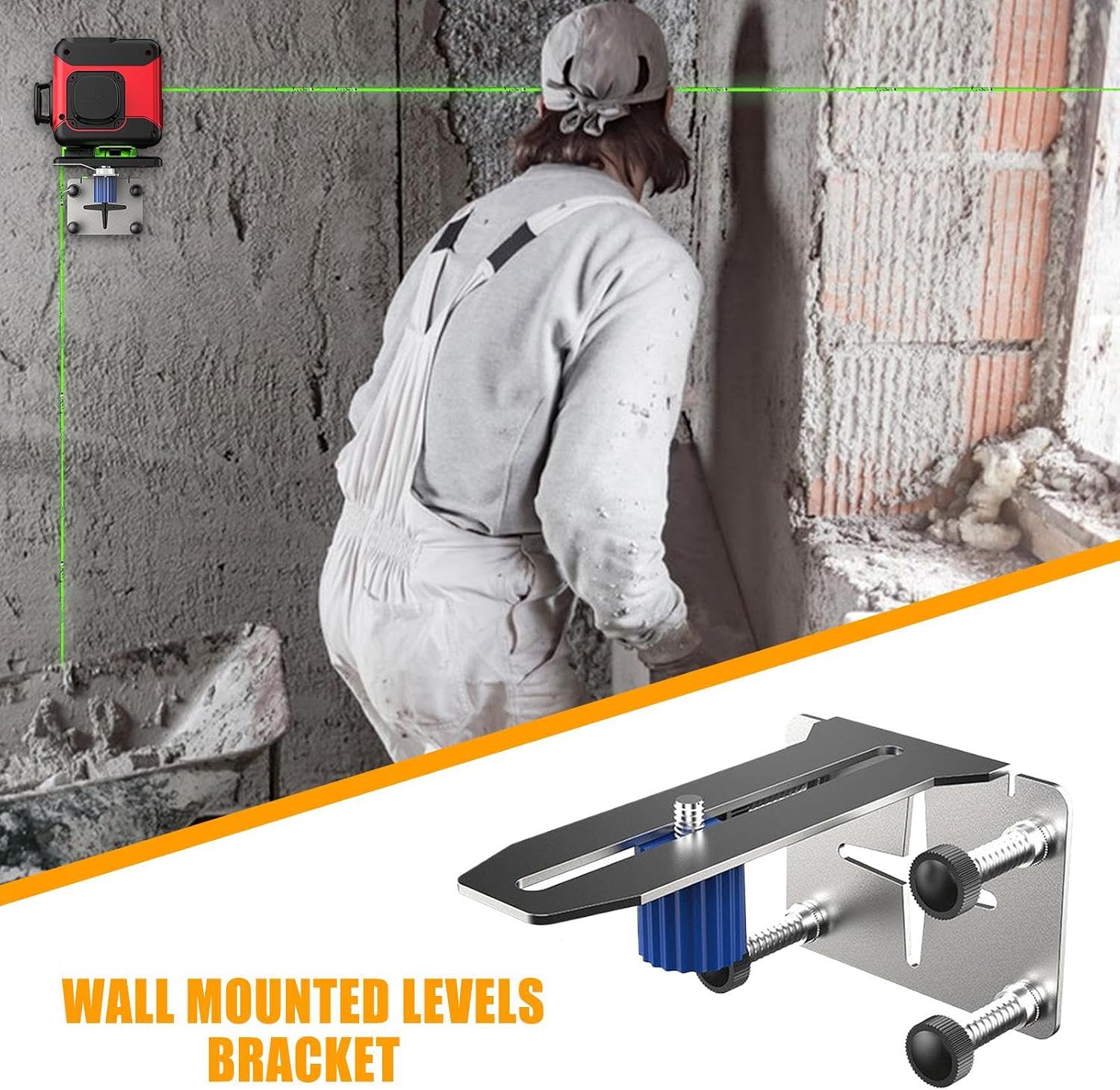  Support Mural Pour Niveaux | Support De Niveaux En Acier Inoxydable | Accessoires D'outils électriques, Support De Réglage De Précision Pour La Décoration De La Maison