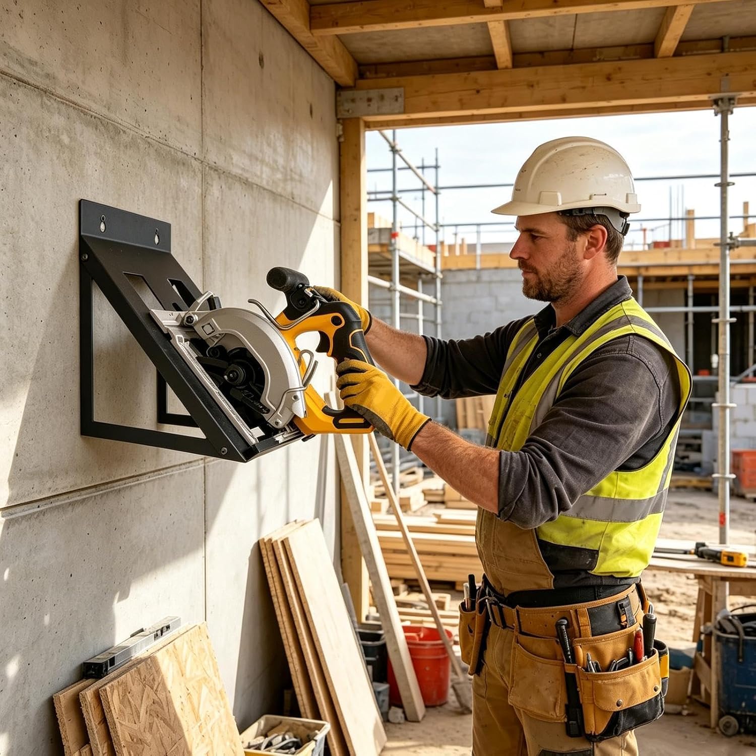  Générique Porte-outils électriques | Cintre De Rangement Utilitaire Robuste | Porte-Outils Mural | Pour Atelier Maison, Cabanon De Jardin, établi, Garage, Sous-sol, Jardin, Et Appartement