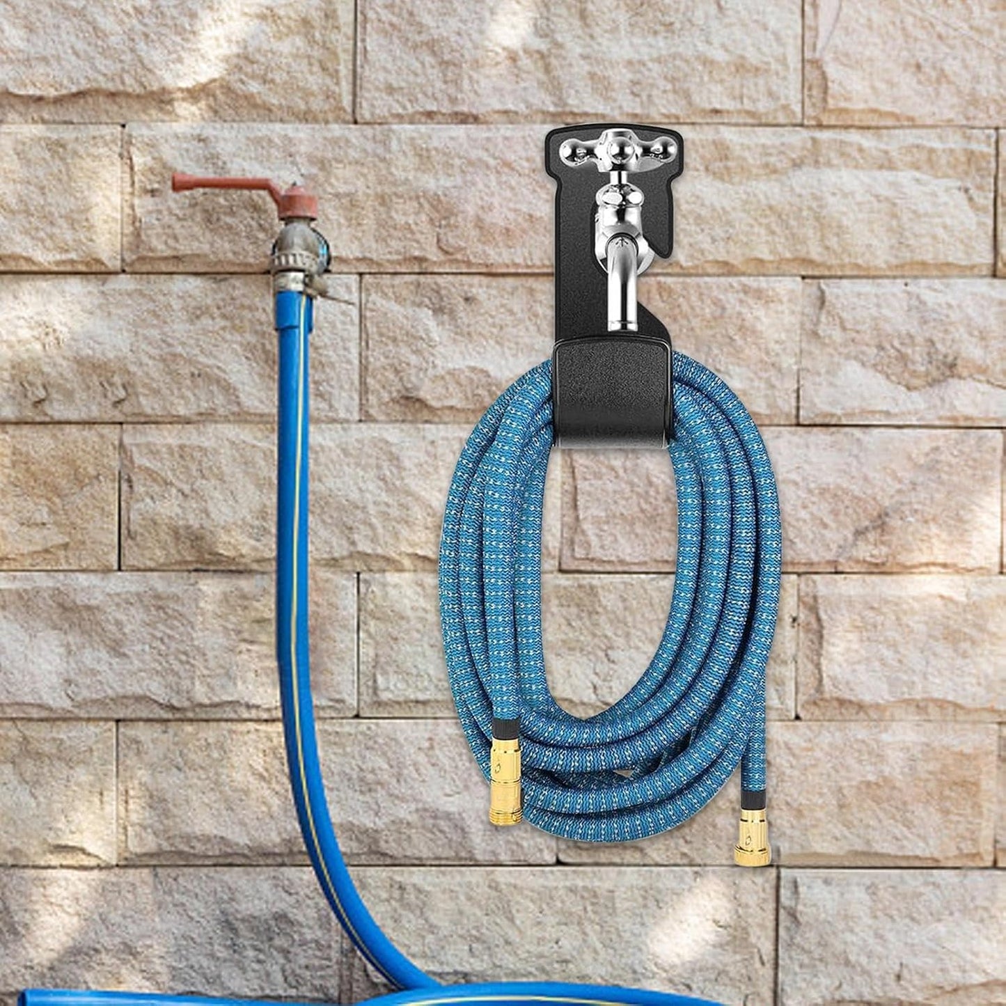  Support Pour Tuyau D'Arrosage - Crochet De Rangement Mural Robuste Et Portable - Porte-tuyau D'extérieur - Pour L'Extérieur, Garage, Maison, Piscine, Patio, Clôture, Jardinage Et Nettoyages
