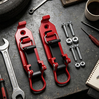  Generisch Lot De 2 Supports Muraux Pour Camion - Support Mural En Métal - Porte-outils De Tracteur - Pour Lit, Garage, Camping-car, Camionnette, Travail, Trajet Interurbain, Véhicule Utilitaire