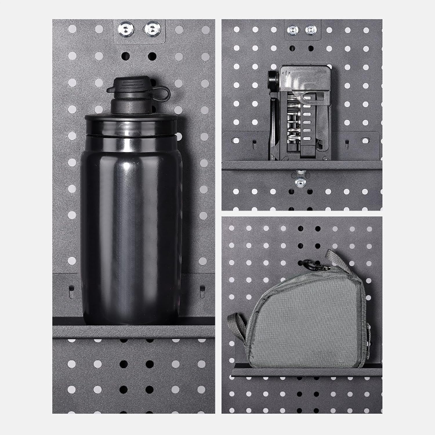 GENERIC Organisateur De Perforée,Organisation D'extension D'outil En D'aluminium | Support Mural Pour Casque | Pour Garage, Mur, Bureau, Chambre, Bureau Et Atelier