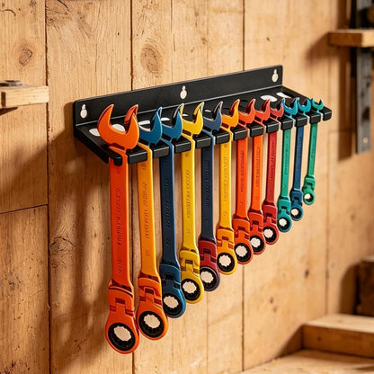  Supports Et Organiseurs Muraux De Clés,Stockage D'Outils Grande Capacité - Support Mural Pour Clés | Pour Tournevis Hexagonaux Cliquet Cutter Ciseaux Maison Garage Atelier Espace Travail Coin