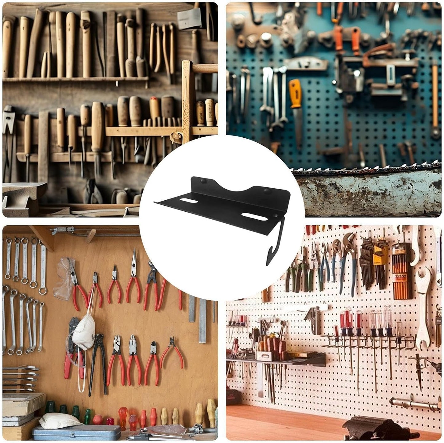 GENERIC Support Mural Pour Scie Sauteuse – Organiseur D'outils électriques Pour Garage | Cadre En Métal Avec Crochets Stables, Solution De Rangement Compacte, Sous-sol, Appartement, Atelier, Atelier De Ferme