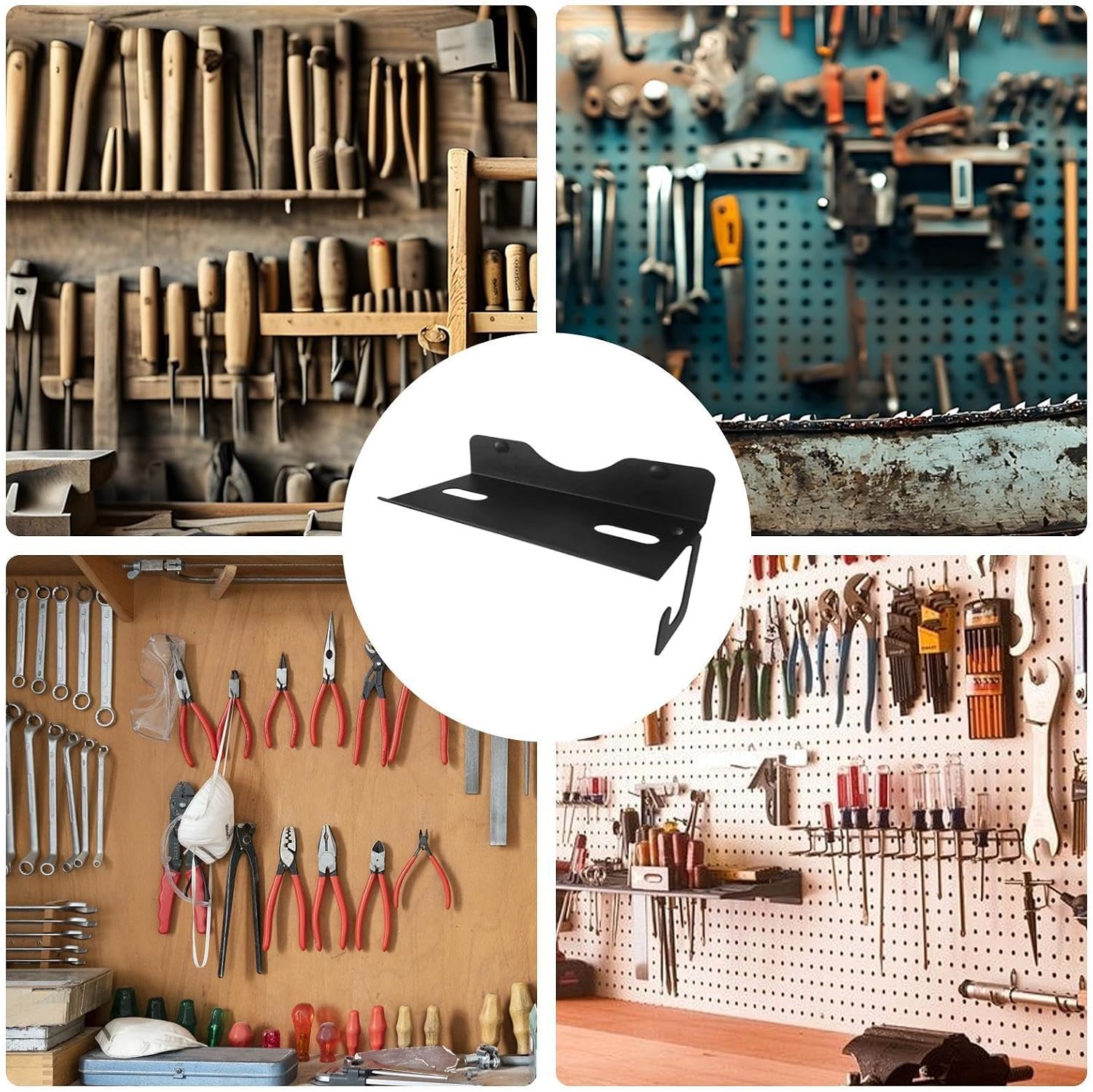 GENERIC Support Mural Pour Scie Sauteuse – Organiseur D'outils électriques Pour Garage | Cadre En Métal Avec Crochets Stables, Solution De Rangement Compacte, Sous-sol, Appartement, Atelier, Atelier De Ferme